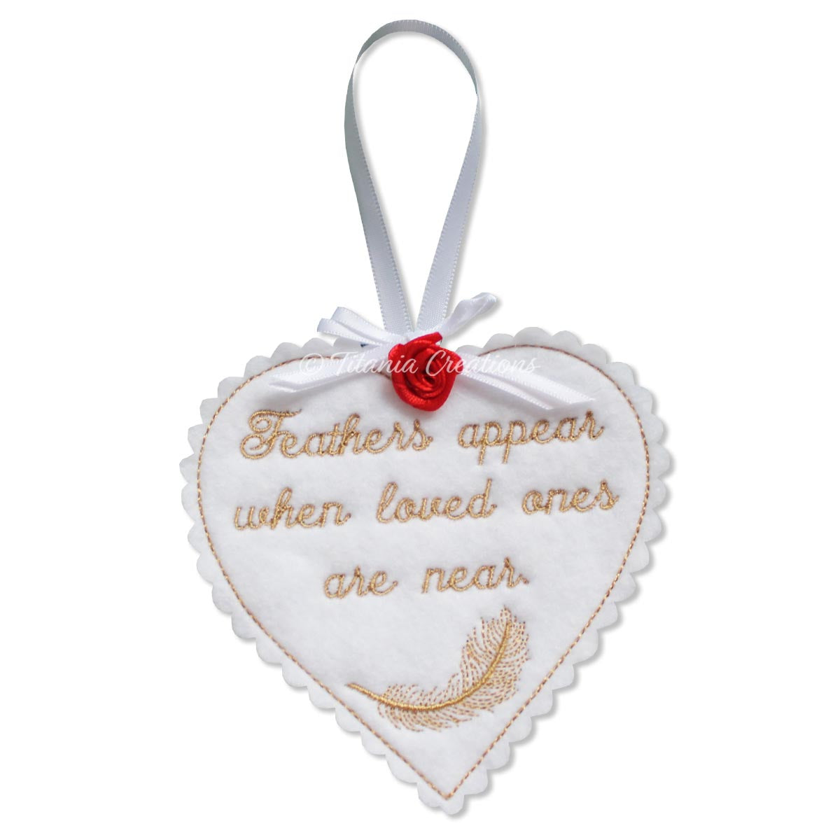 ITH Feathers Appear Heart 4x4