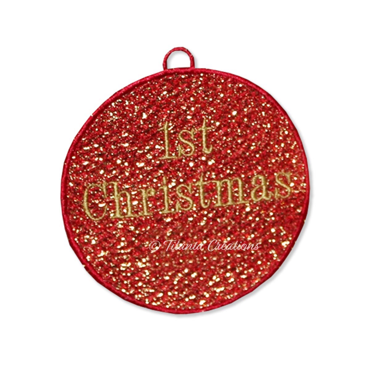 FSL Mylar 1st Christmas Bauble 4x4