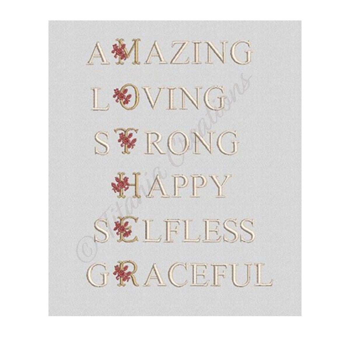 Floral Mother Quote 5x7