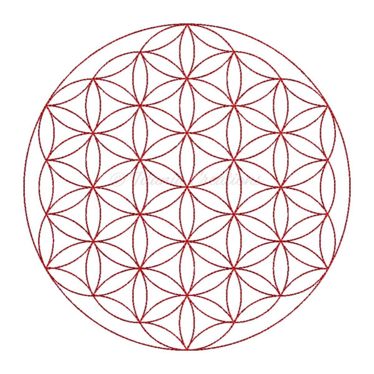 Flower of Life 4x4 5x5 6x6 7x7 8x8