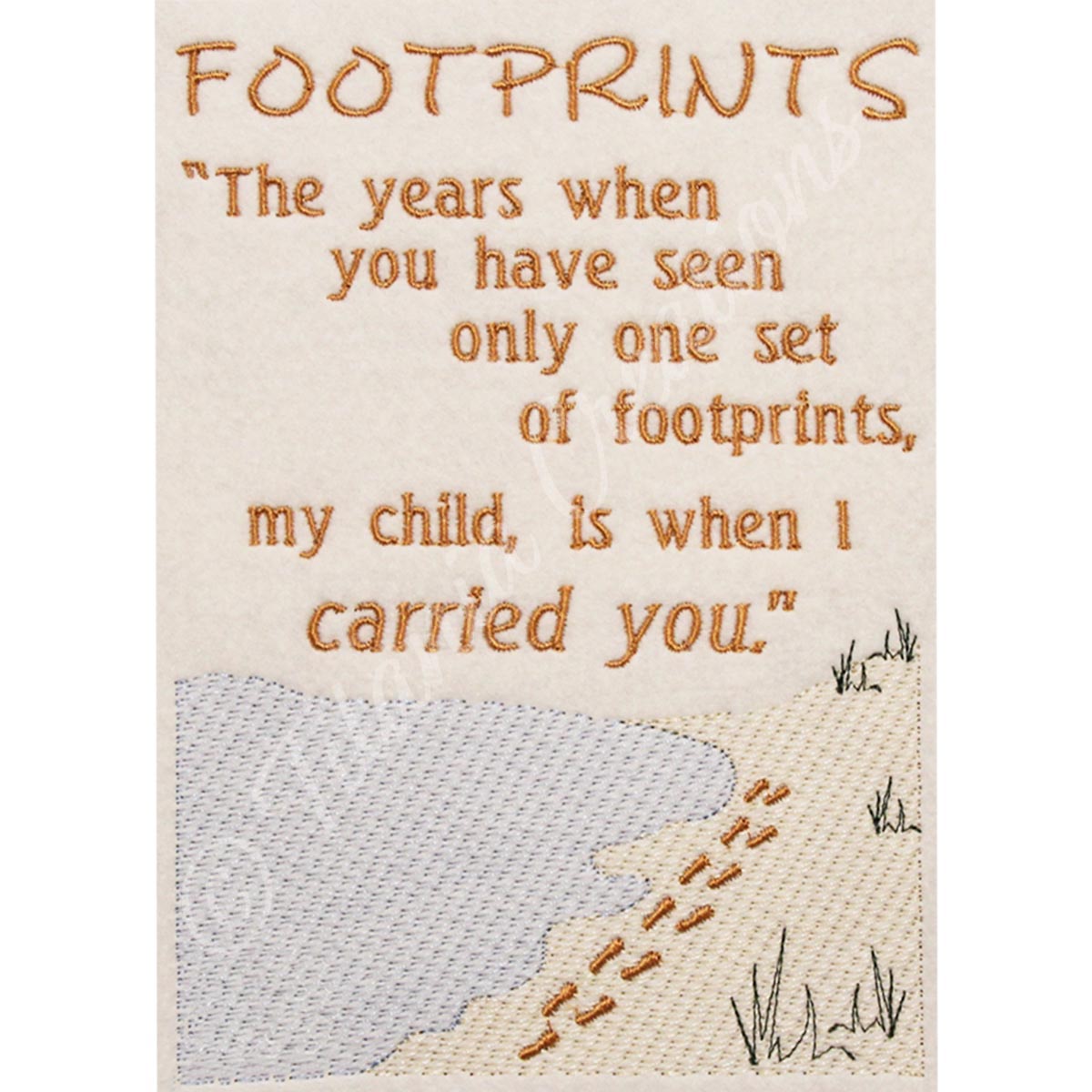 Footprints 5x7