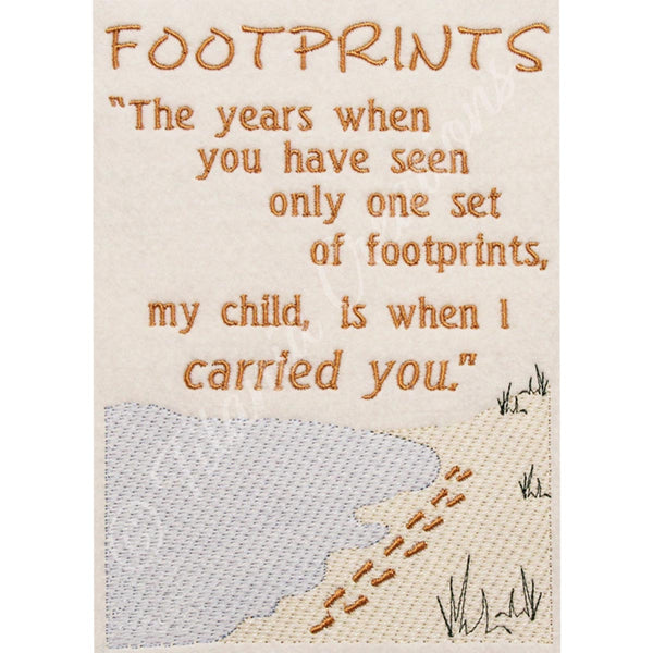 Footprints 5x7 - Titania Creations