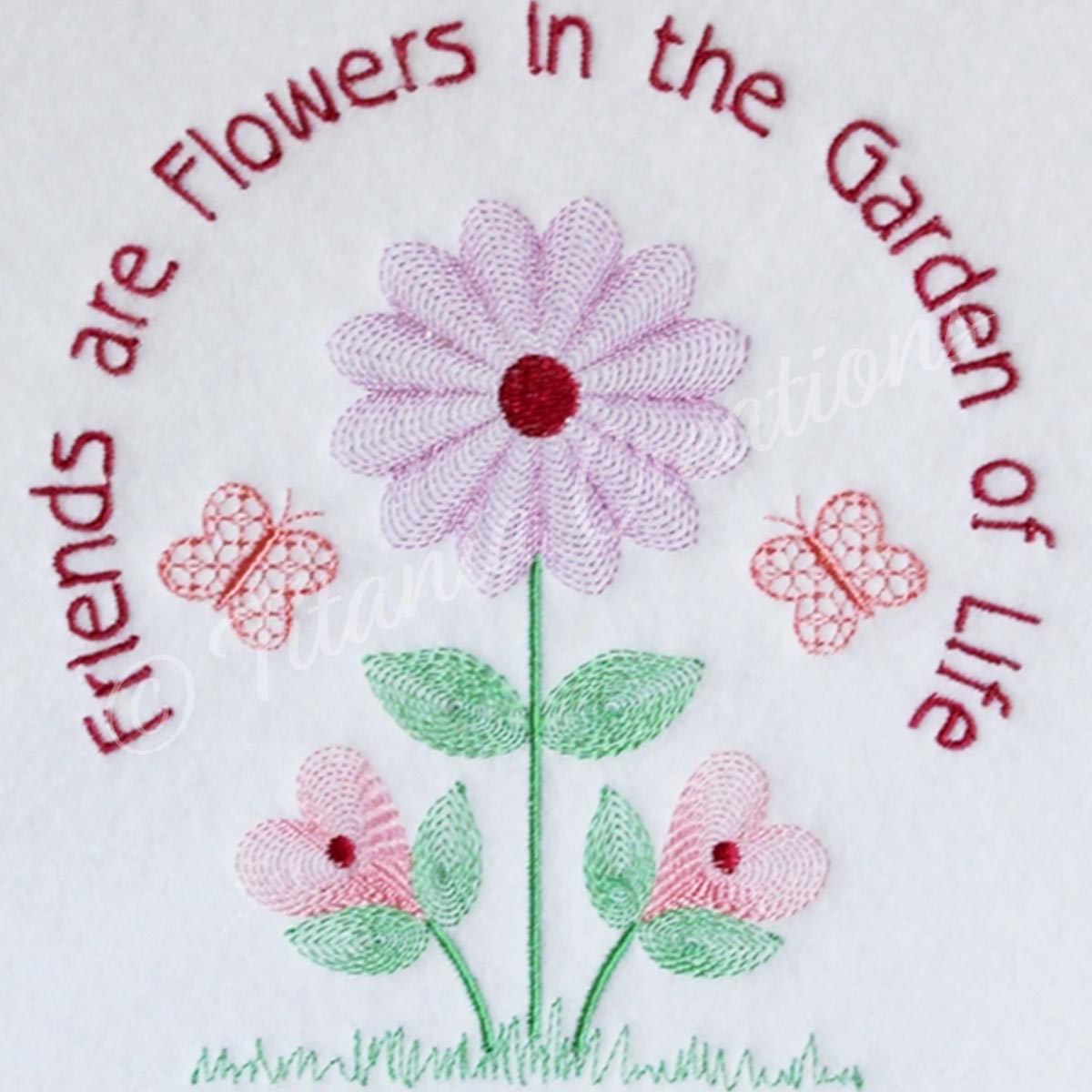 Friends are Flowers 5x7