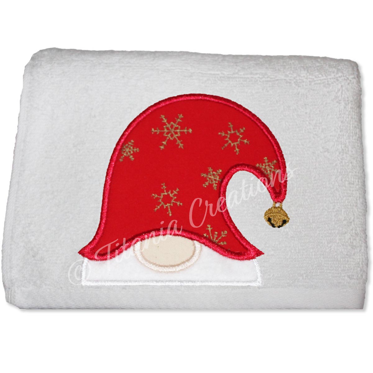 Applique Gnome Peeker 4x4 5x7