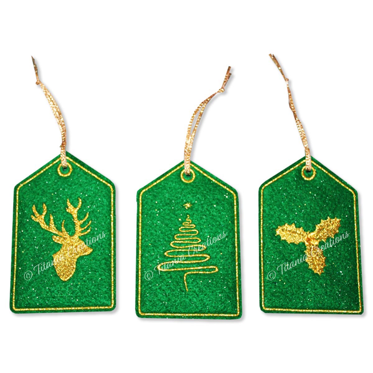 ITH Golden Christmas Gift Tags 4x4