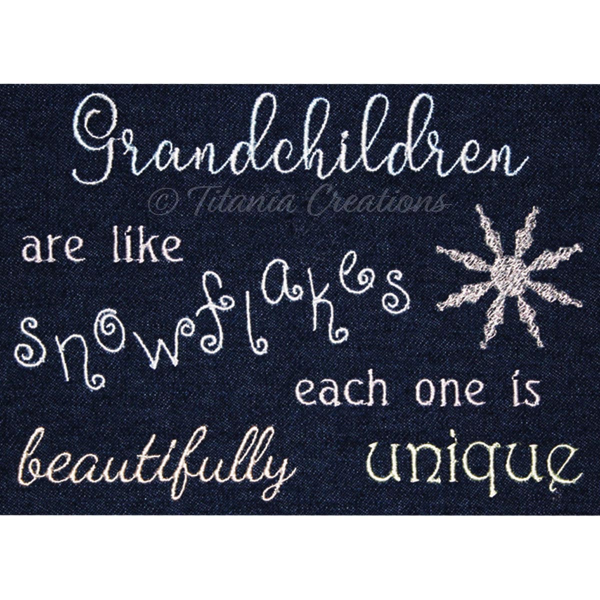 Grandchildren Are Like Snowflakes 5x7