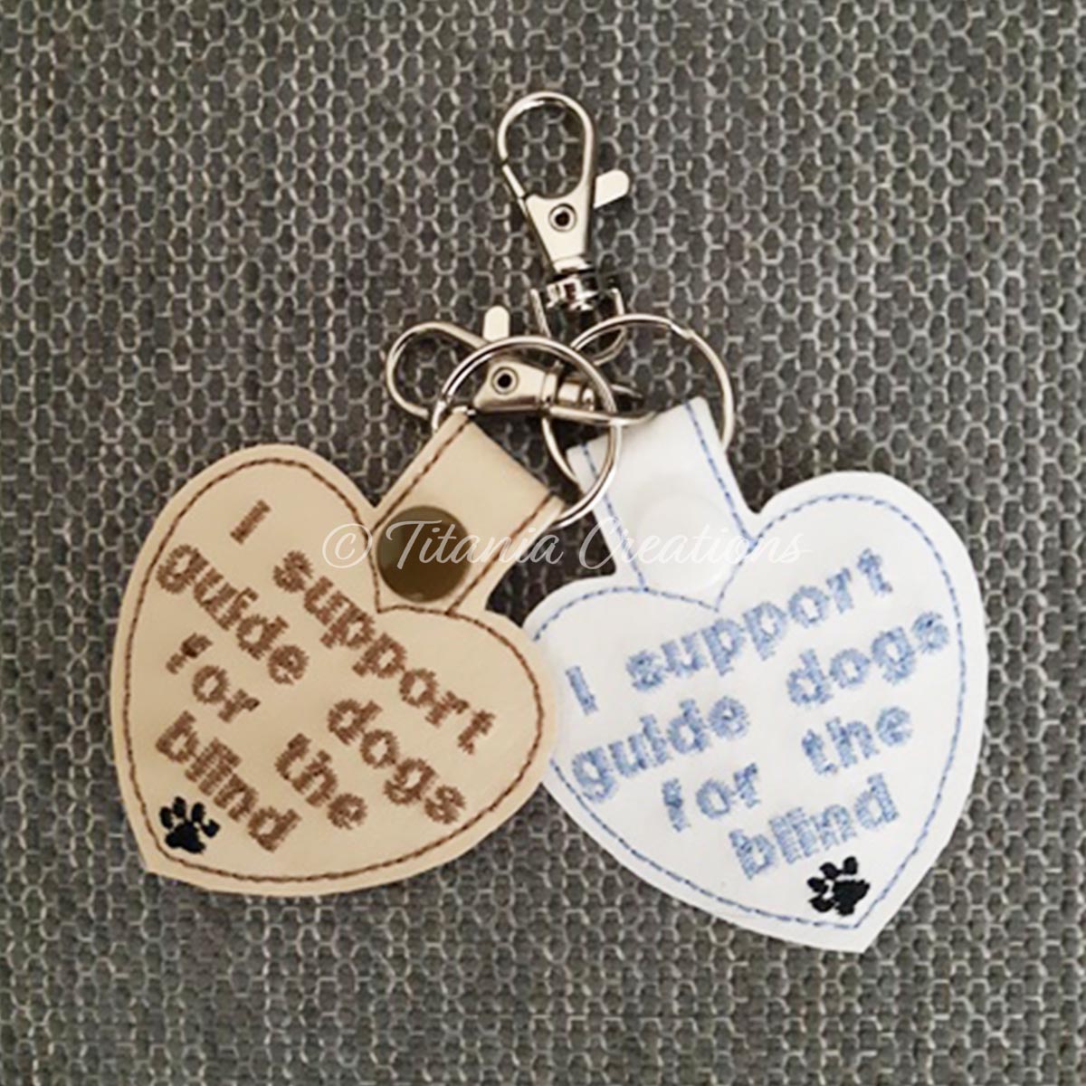 I Support Guide Dogs For The Blind Key Fob 4x4