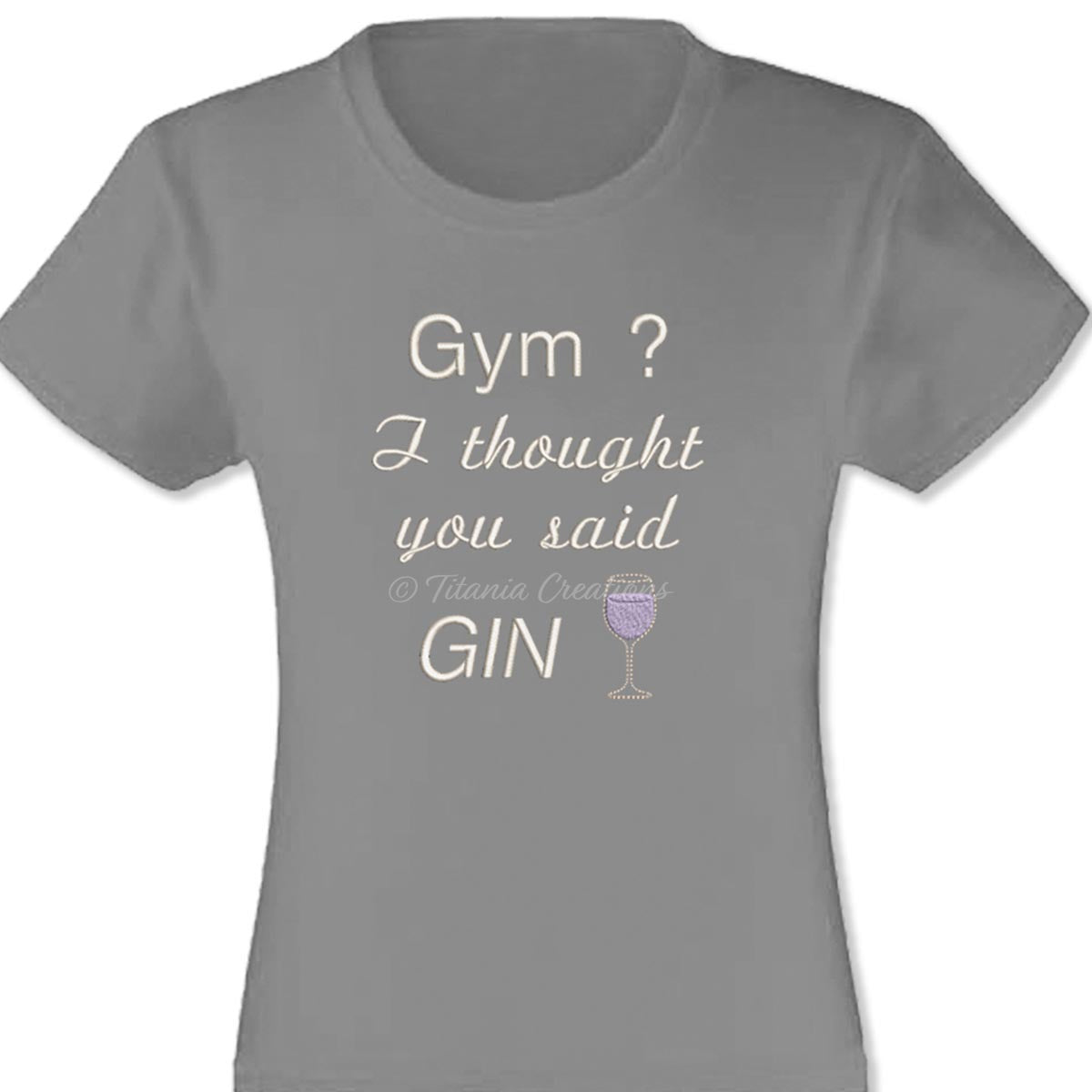 Gym Gin Quote 4x4 5x7 6x10