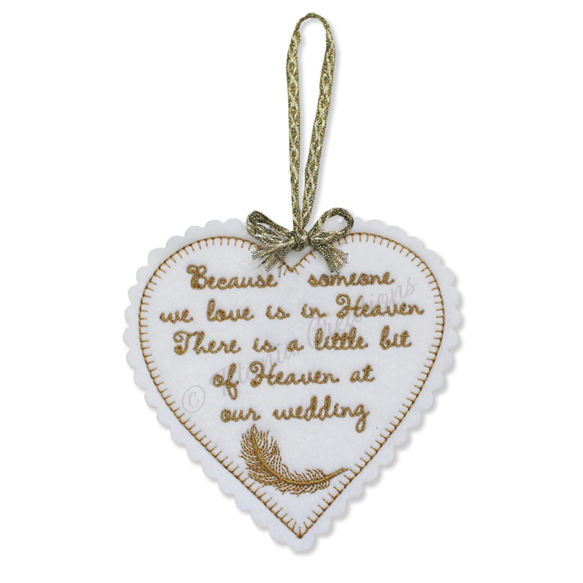 ITH Heaven At Our Wedding Heart 4x4