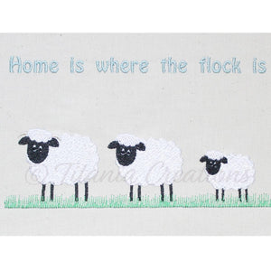 Home Is Where The Flock Is 4x4 5x7