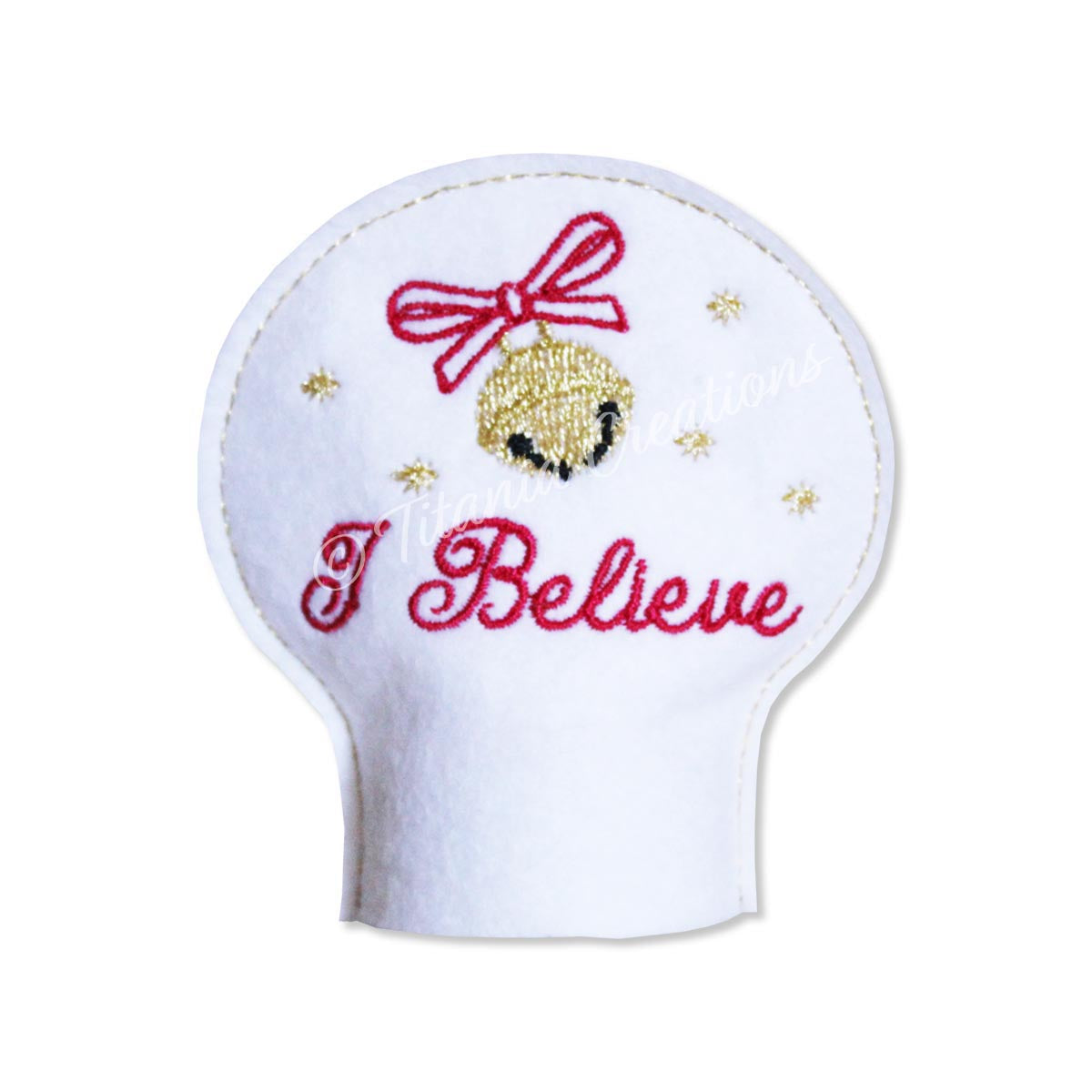 ITH I Believe Tea Light Cover 4x4