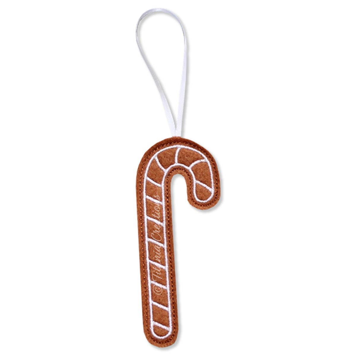 ITH Iced Gingerbread Candy Cane 4x4