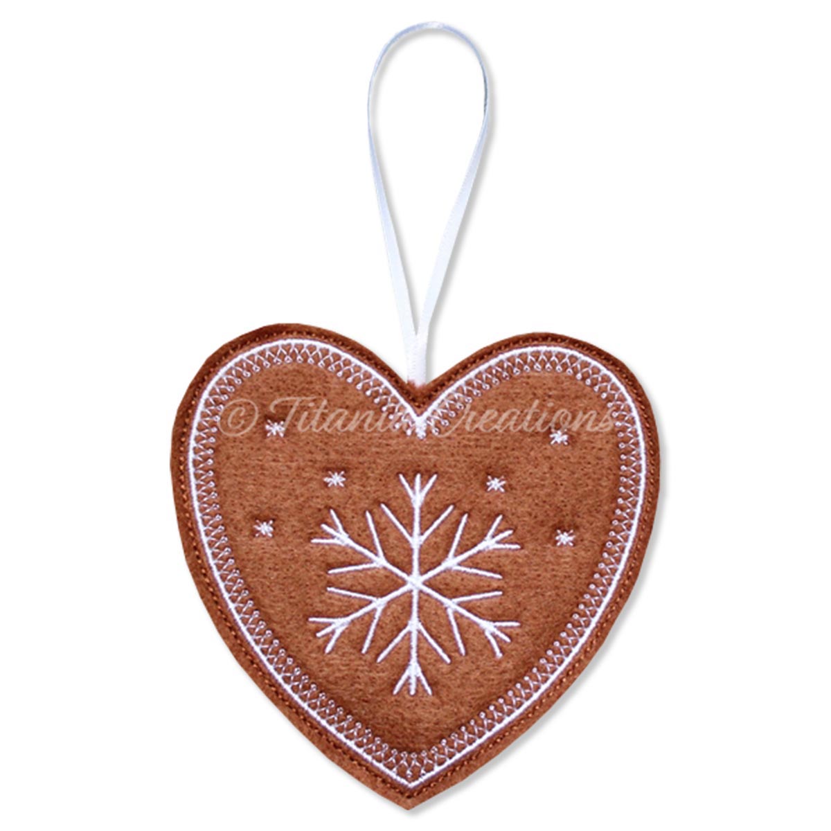 ITH Iced Gingerbread Heart 4x4