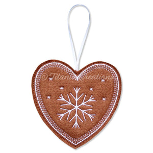 ITH Iced Gingerbread Heart 4x4
