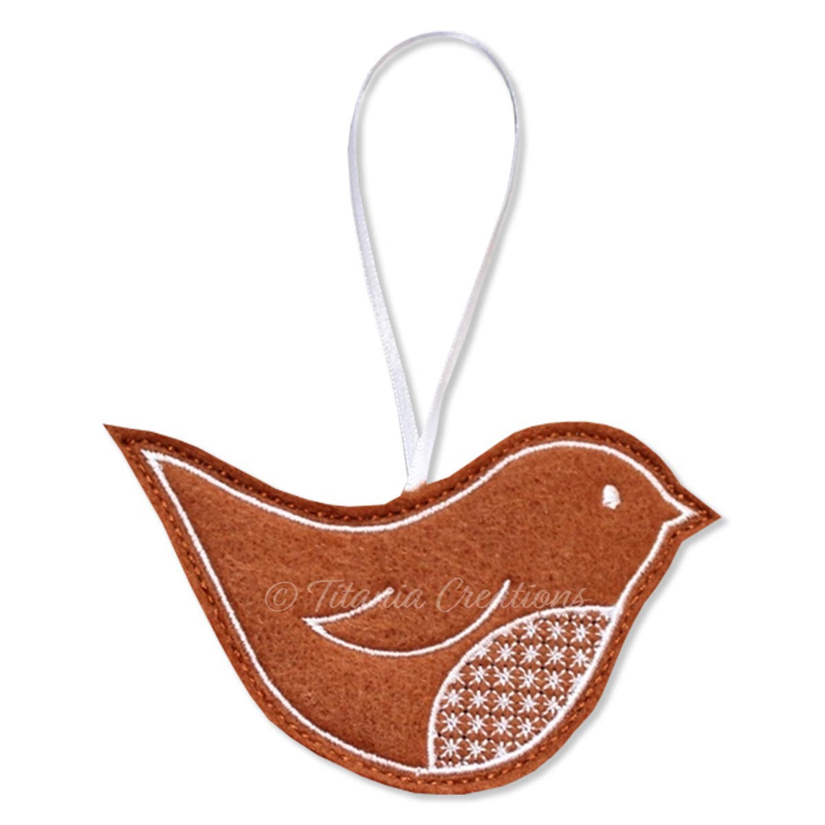 ITH Iced Gingerbread Robin 4x4