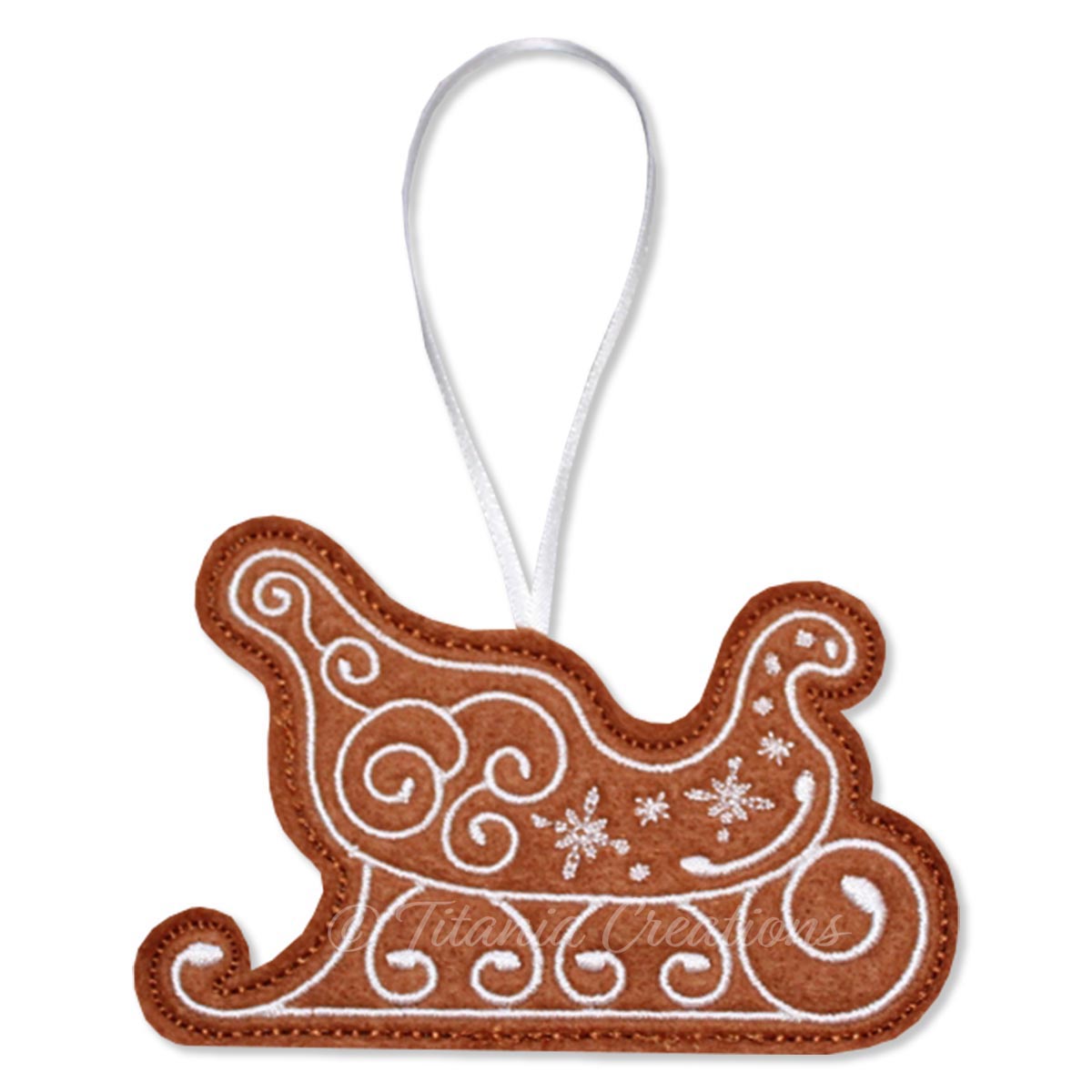 ITH Iced Gingerbread Sleigh 4x4