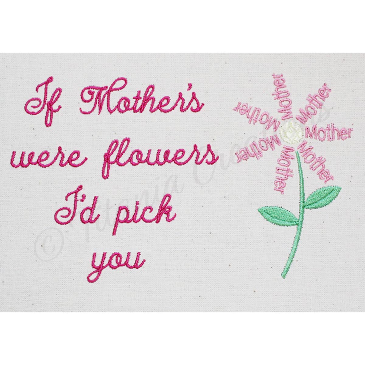If Mothers Were Flowers Quote 4x4 5x7