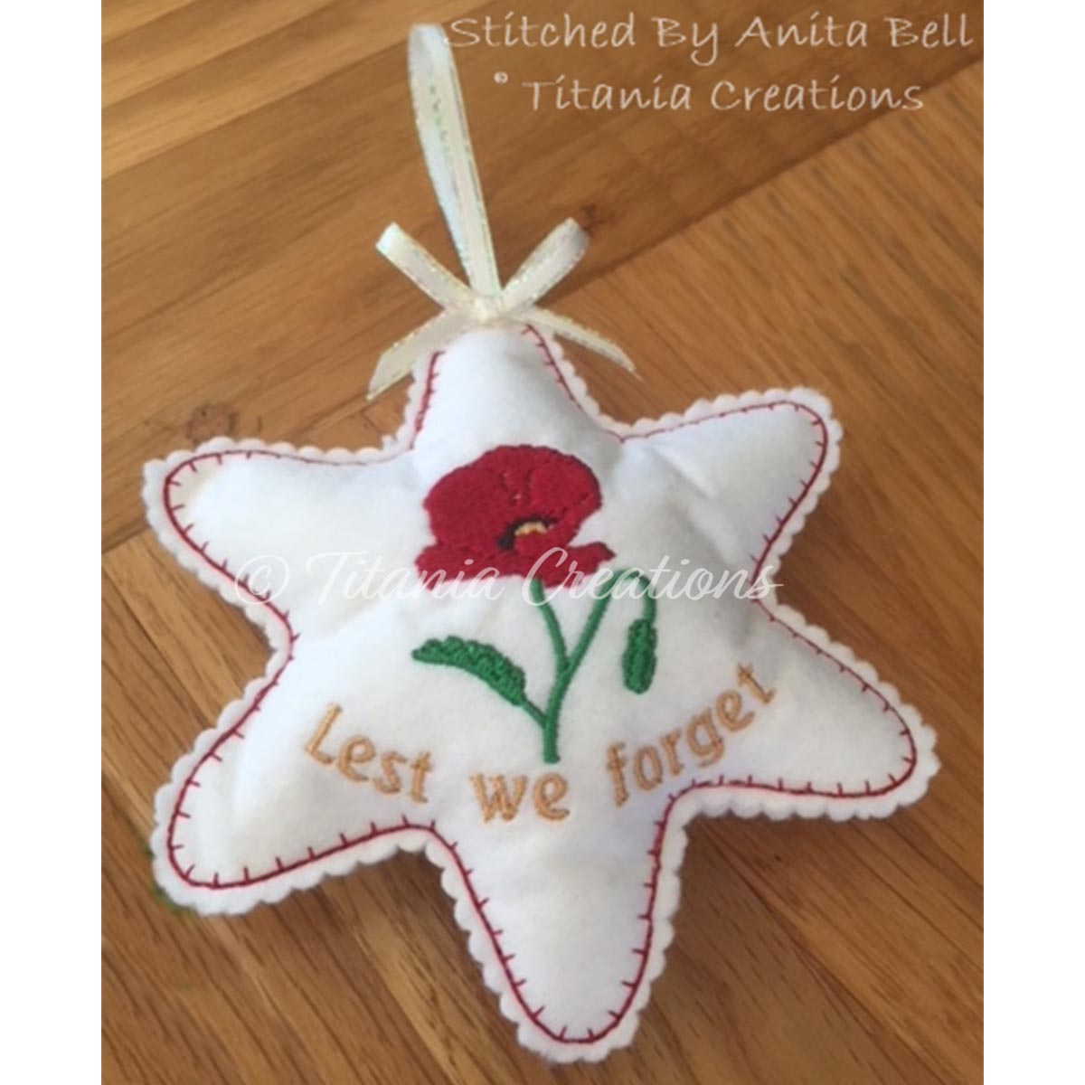 ITH Lest We Forget Star 5x7