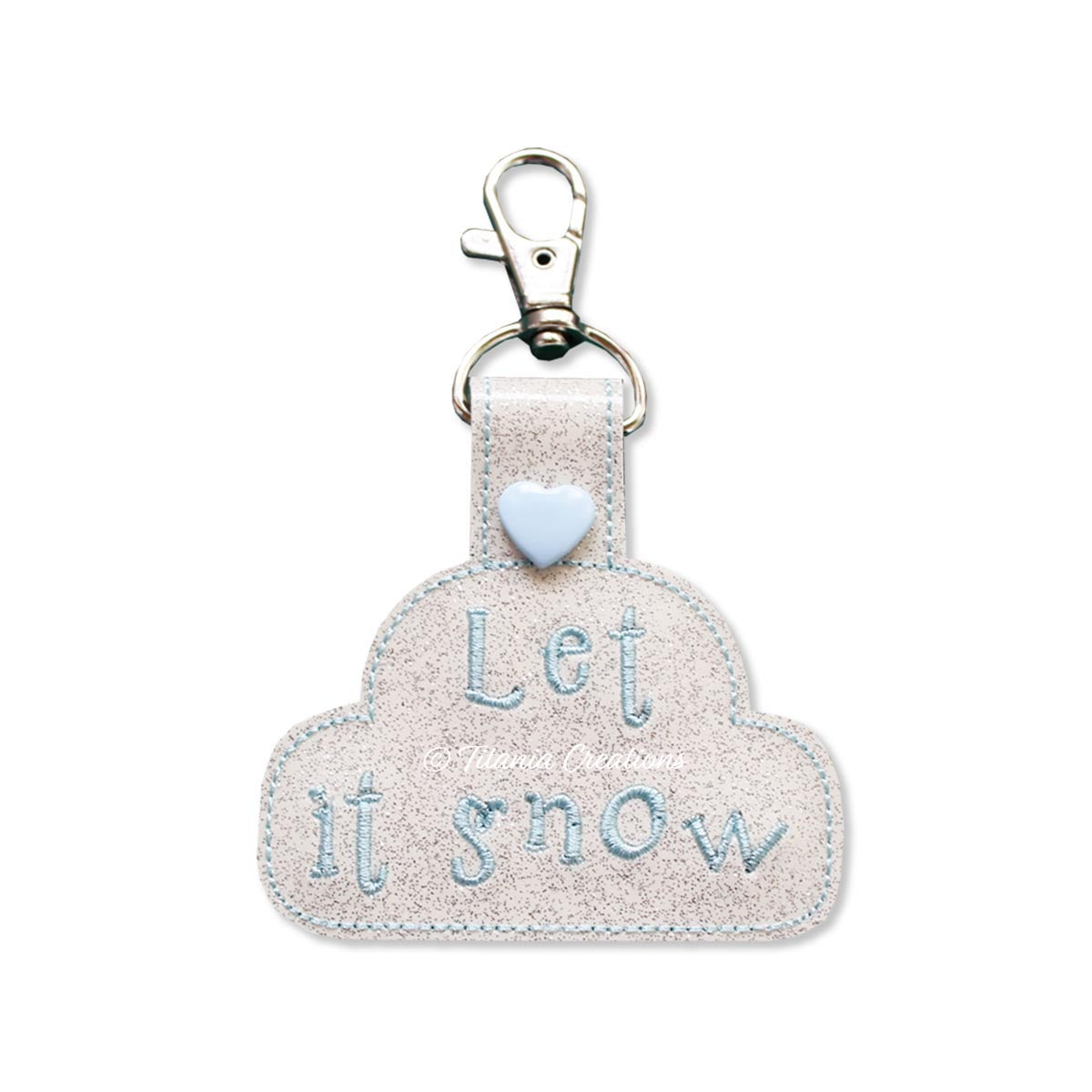 ITH Let It Snow Christmas Key Fob 4x4