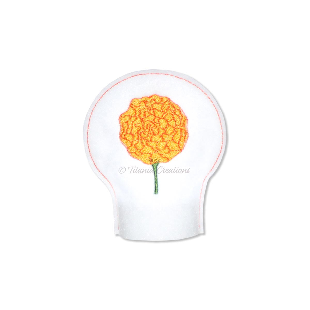 ITH Marigold Flower for October Tea Light Cover 4x4