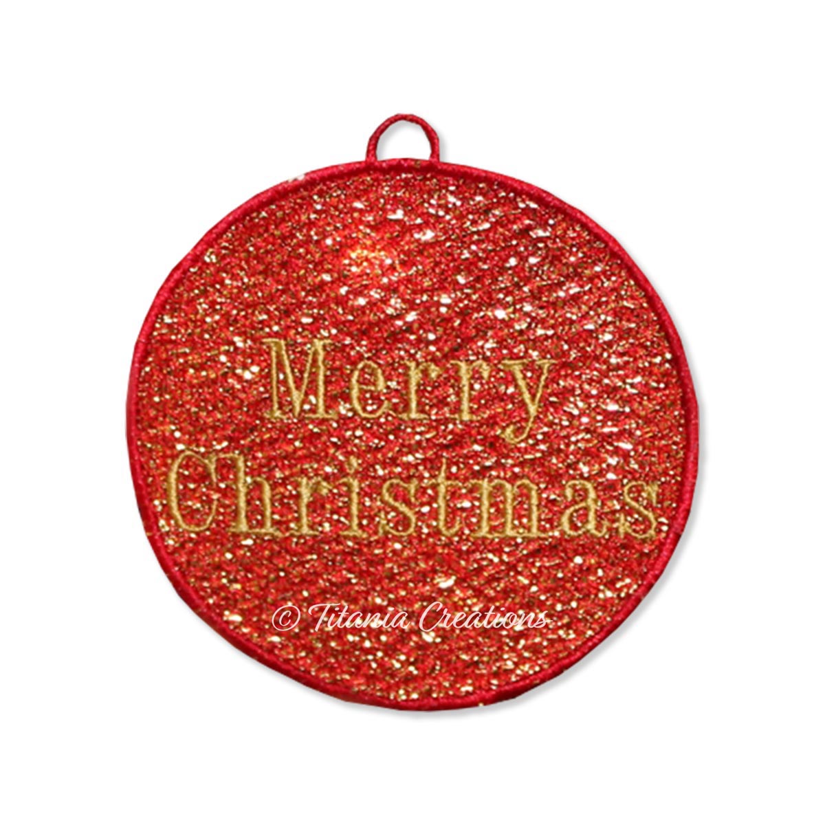 FSL Mylar Merry Christmas Bauble 4x4