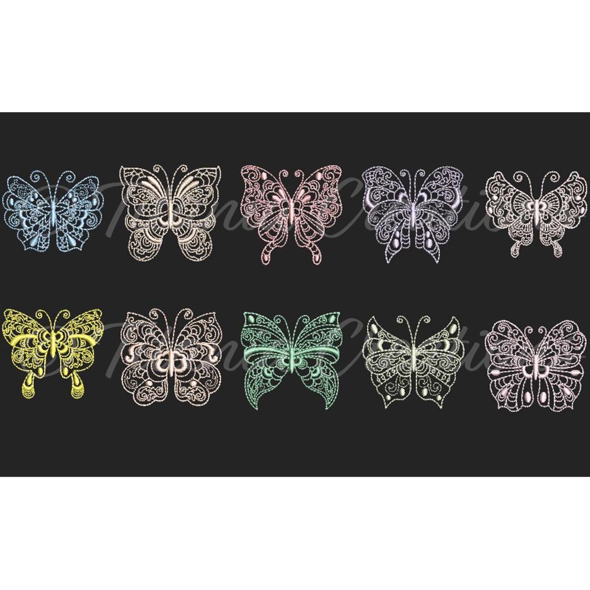 Butterfly Days Miniatures 3x3 Set of Ten