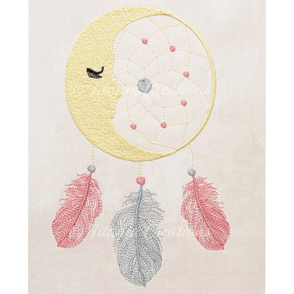 Boho Moon Dream Catcher 5x7