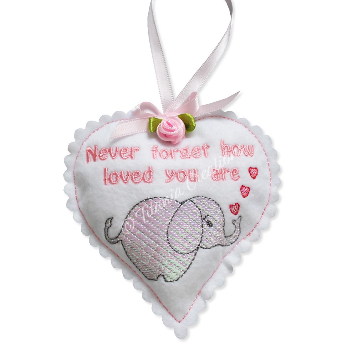 ITH Never Forget Elephant Heart 4x4 5x7