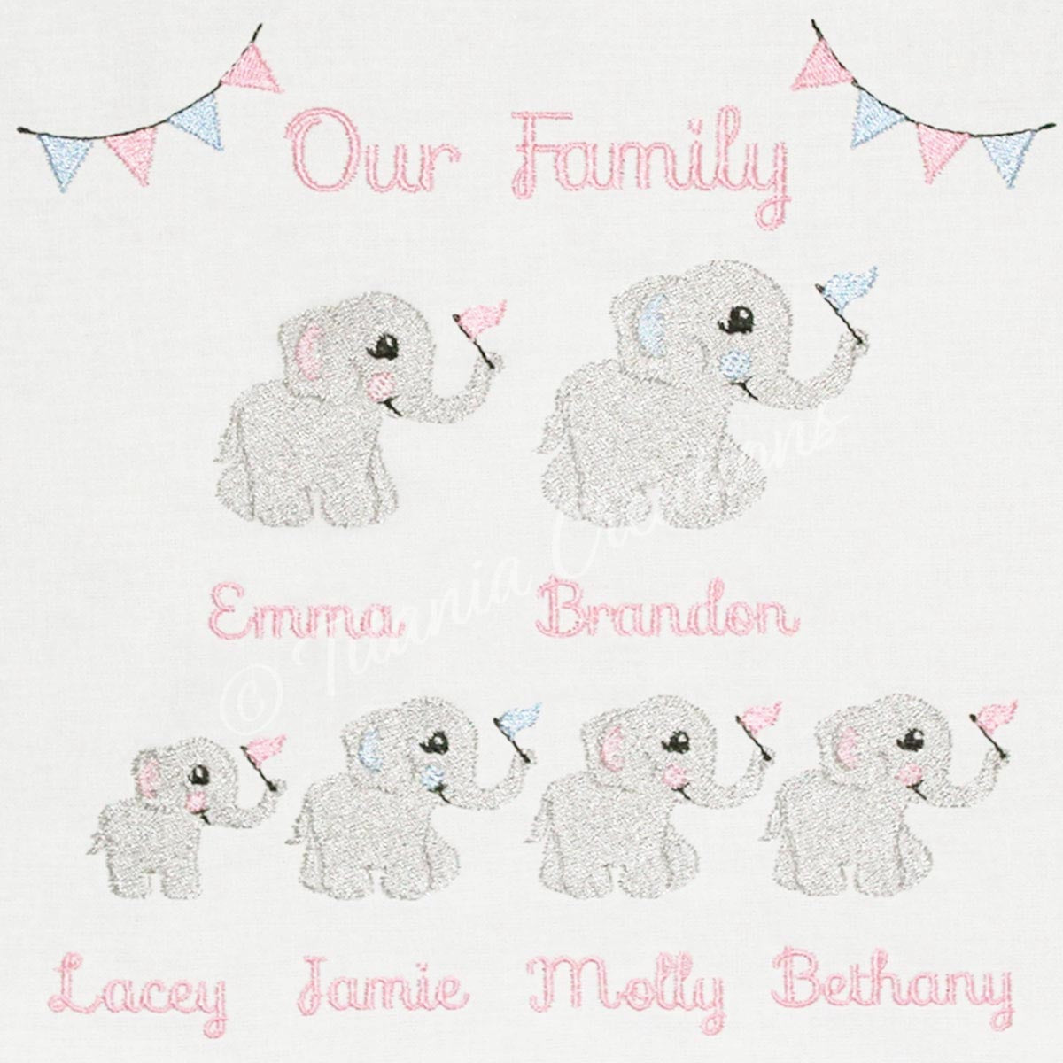 Our Family Elephants set 4x4
