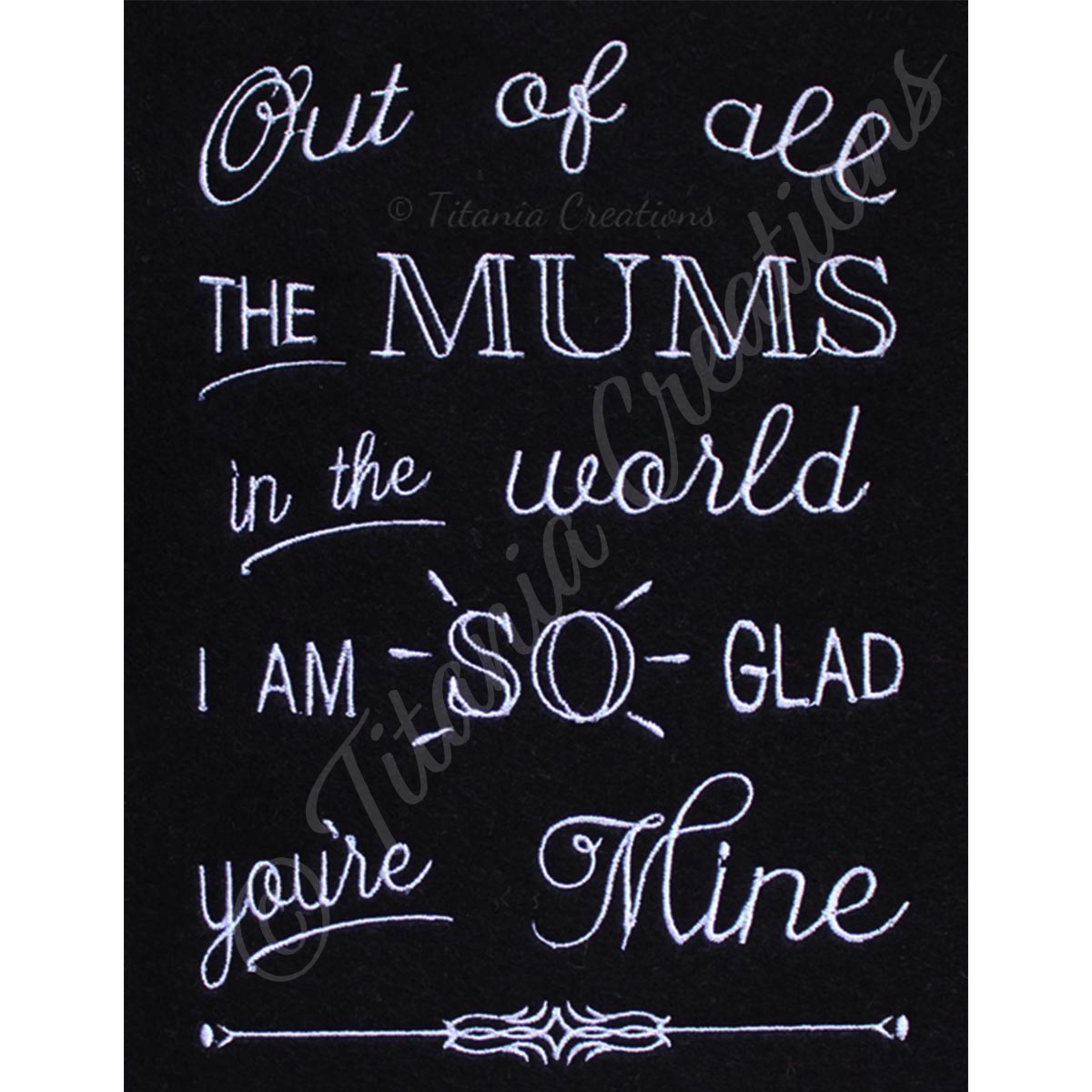 Out Of All The Mums Moms 5x7