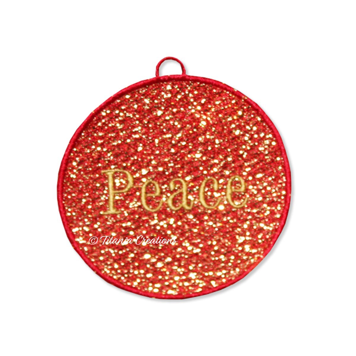 FSL Mylar Peace Bauble 4x4