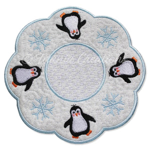 ITH Penguin Candle Mat 5x5 6x6 7x7 8x8