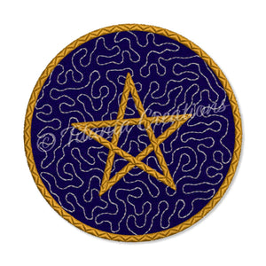 ITH Pentagram Round Coaster 4x4 5x5