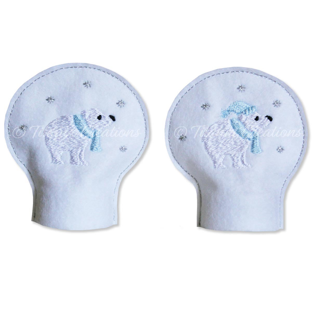 ITH Polar Bear Tea Light Cover 4x4