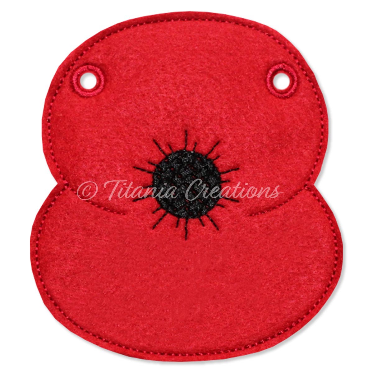 ITH PLAIN Poppy Bunting 4x4