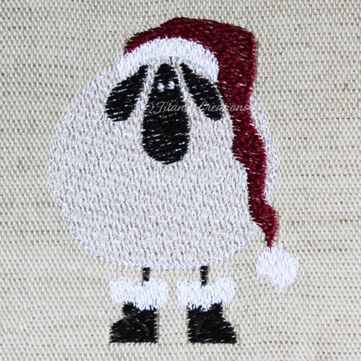Prim Christmas Sheep 4x4 and 5x7