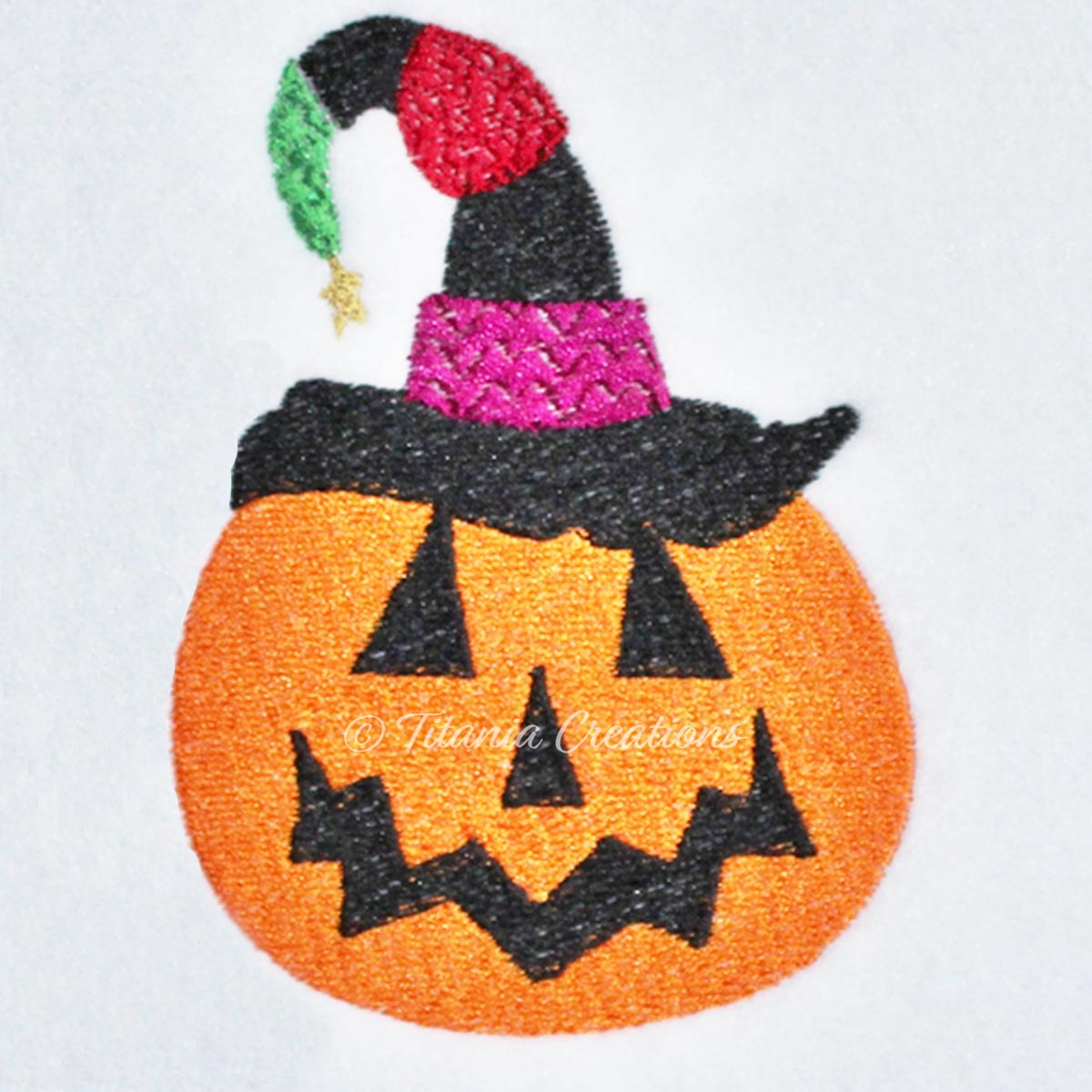 Pumpkin in a Witch Hat 4x4