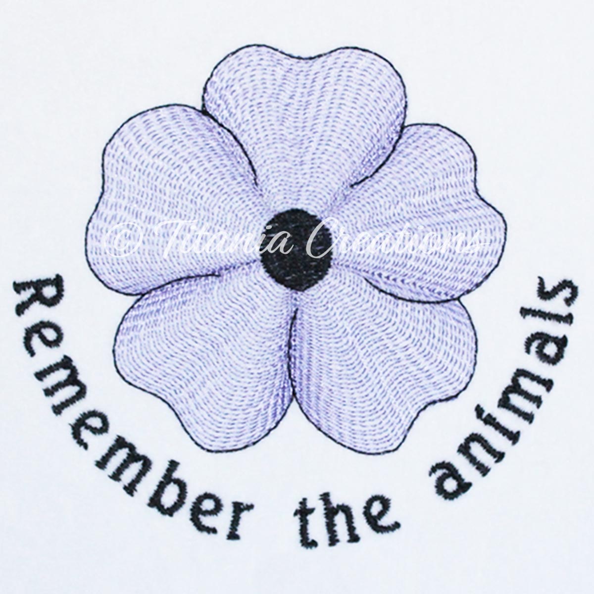 Animal Purple Poppy 4x4