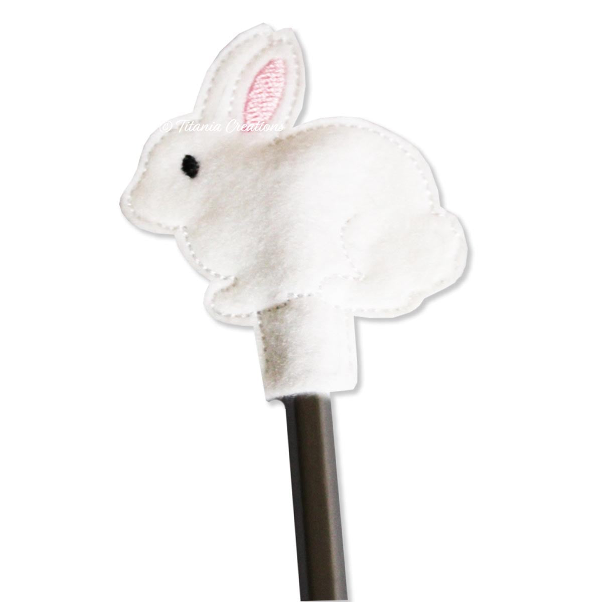 ITH Rabbit Pencil Topper 4x4