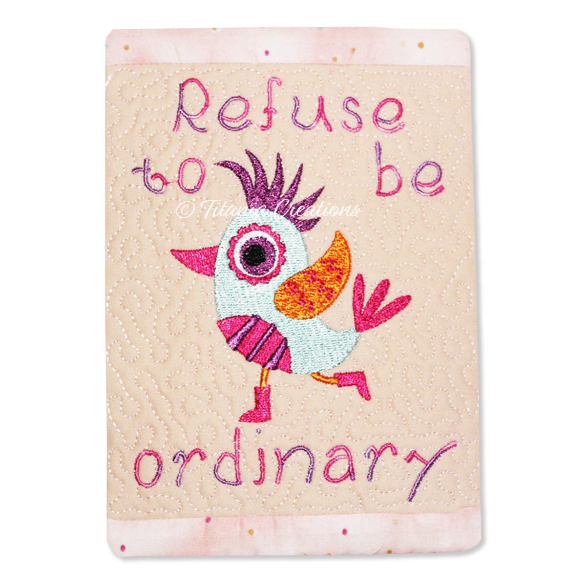 ITH Refuse To Be Ordinary Mug Rug 5x7