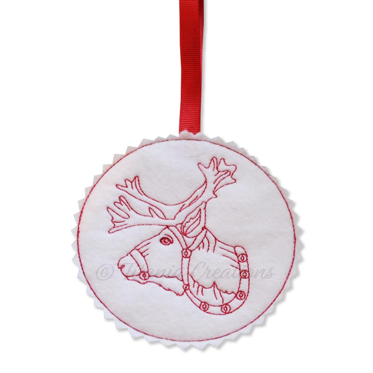 ITH Reindeer Ornament 4x4
