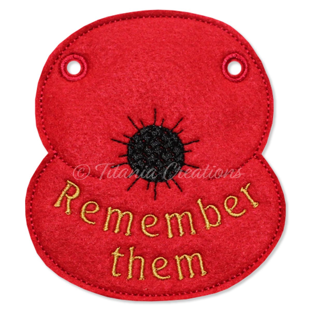 ITH Poppy Bunting 4x4