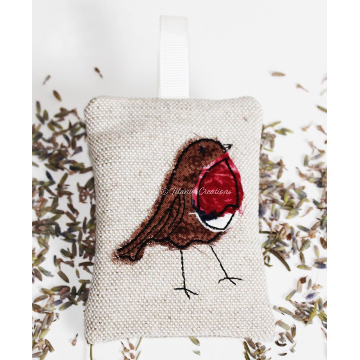 ITH Applique ROBIN Lavender Sachet 4x4