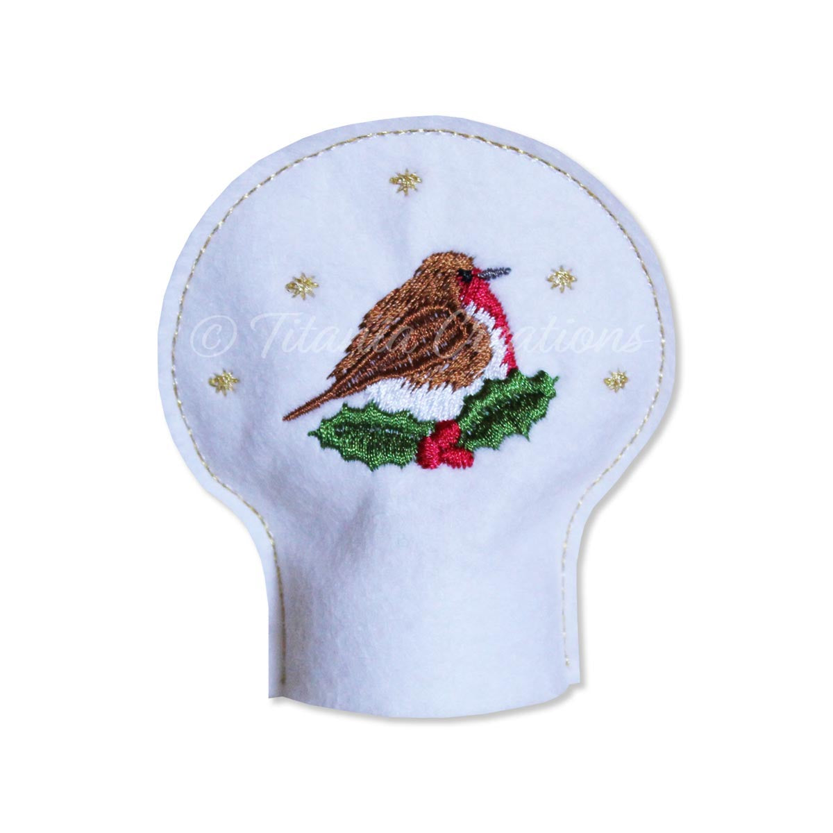 ITH Robin Tea Light Cover 4x4