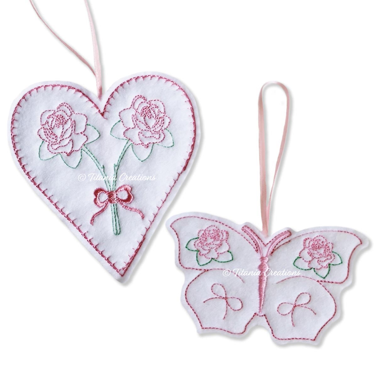 ITH Rose Heart and Butterfly Lavender Bags 4x4