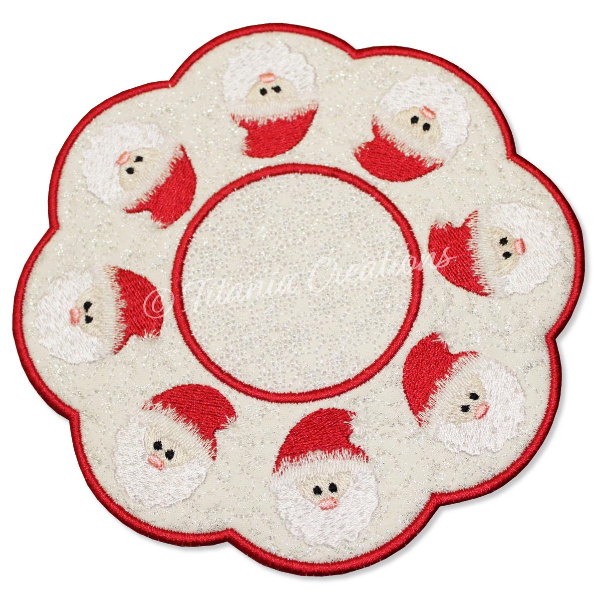 ITH Santa Candle Mat 5x5 6x6 7x7 8x8