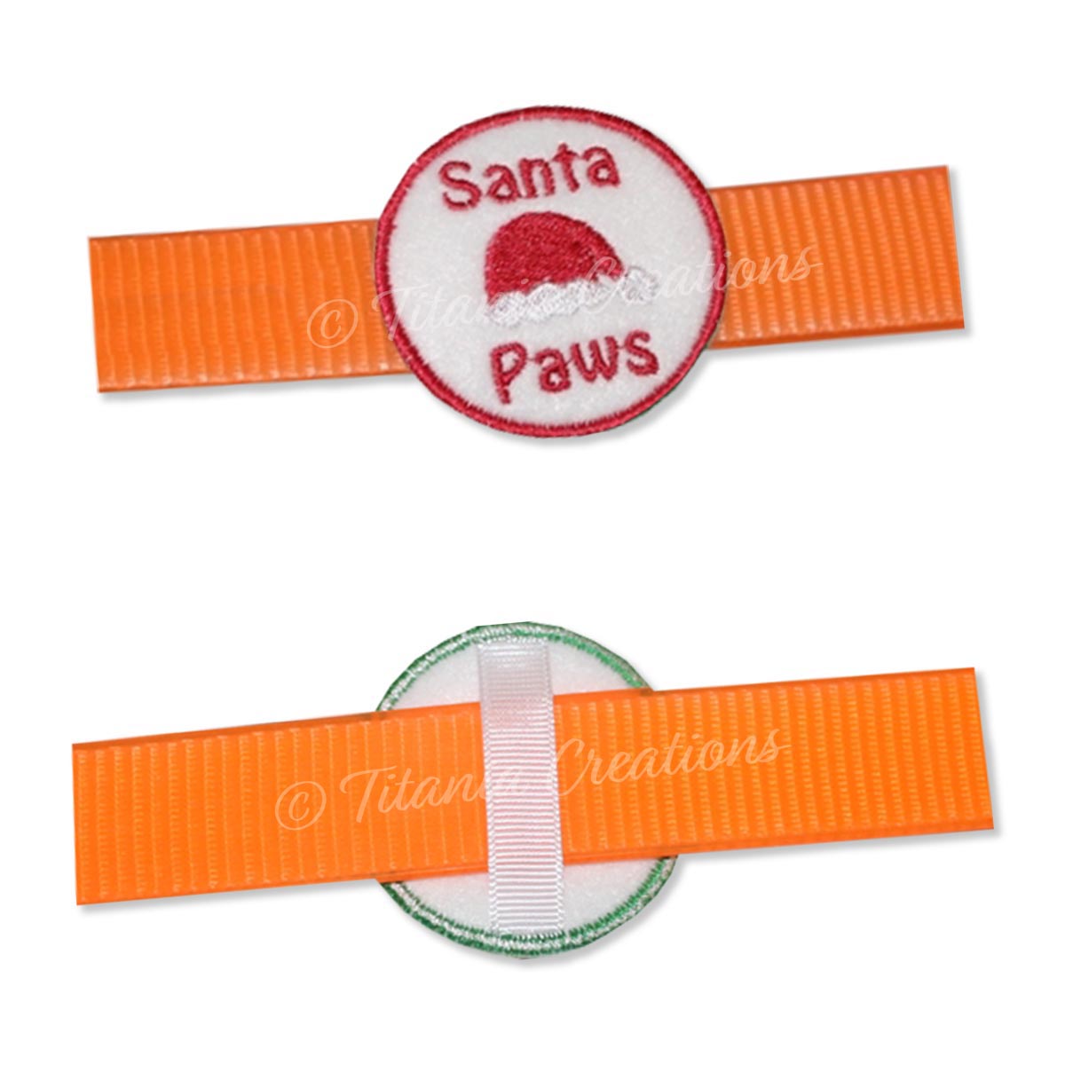 ITH Santa Paws Dog Collar Feltie 2x2