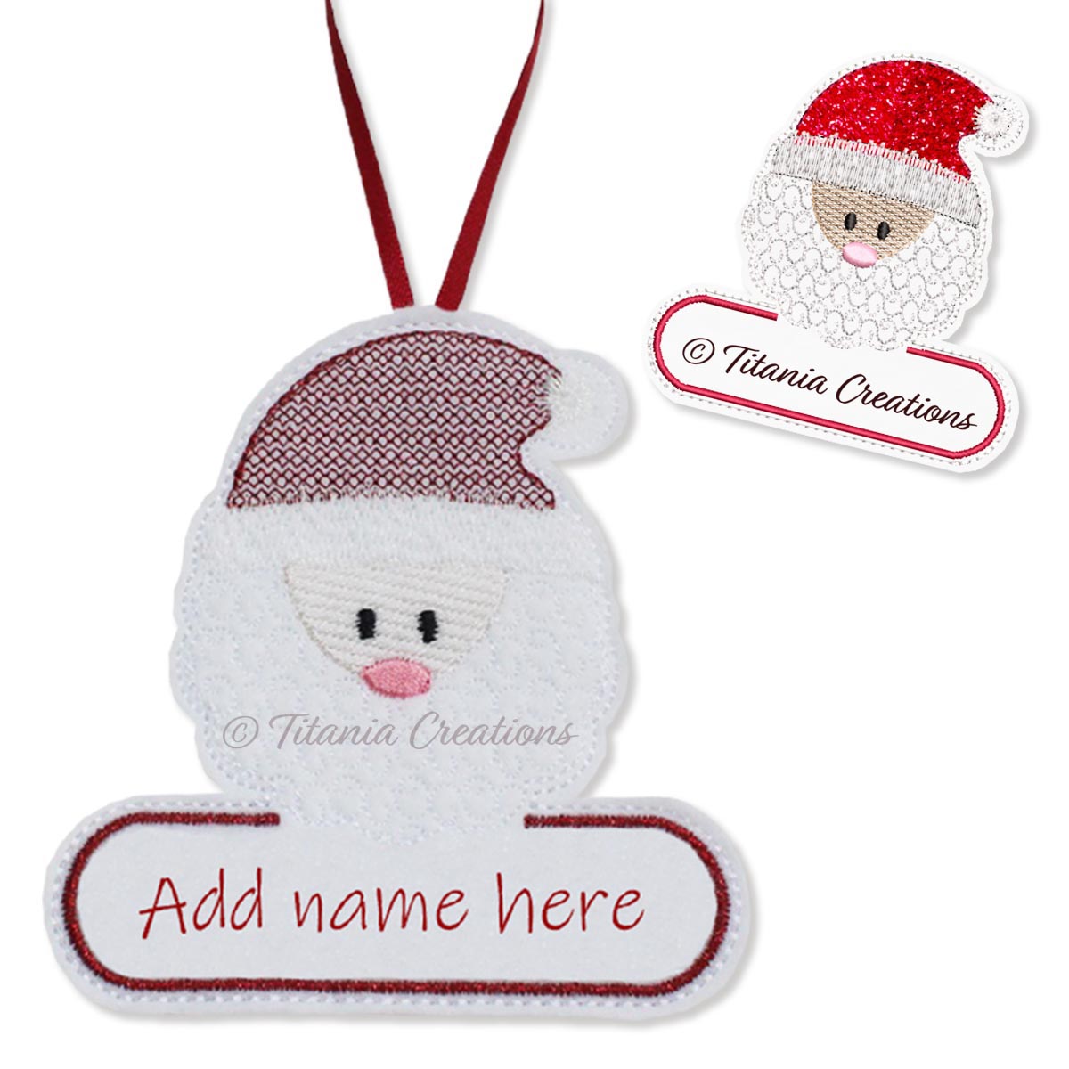 ITH Santa Hanger 4x4 5x7