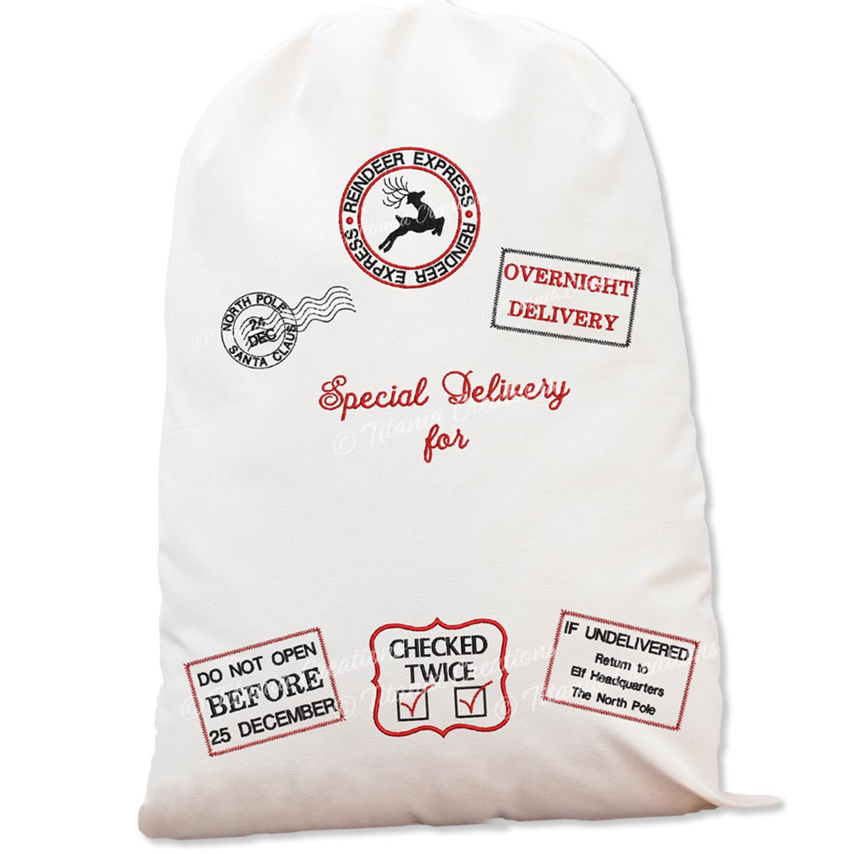 Santa Sack Design Set 4x4 5x7