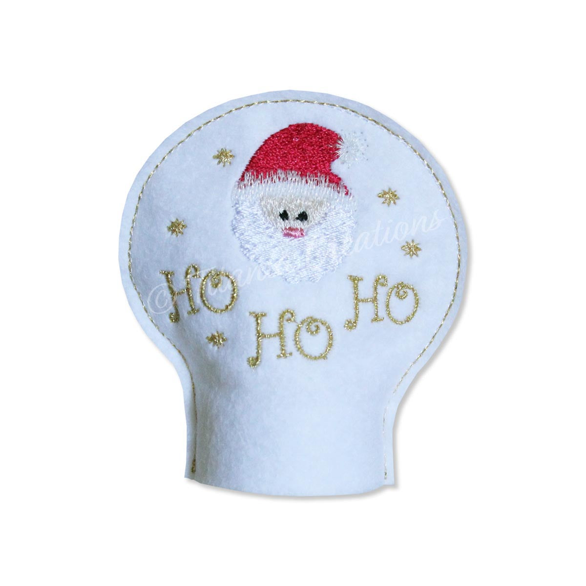 ITH Santa Tea Light Cover 4x4